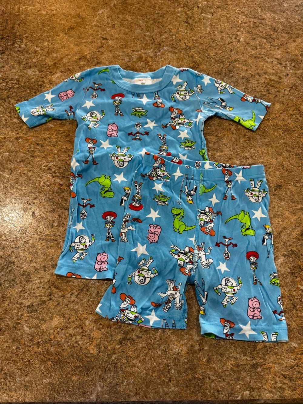 Hanna Andersson Disney Pixar Toy Story 4 Pajama Set Size 8 Blue Organic Cotton
